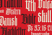 Durers Woodcut blackletter gothic, a Blackletter Font by kaer_shop (Thumbnail 3 of 12)