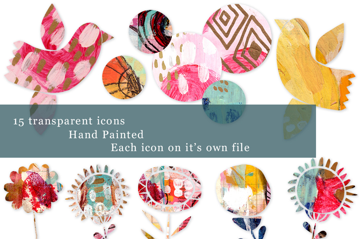 Mixed Media Collage Papers, a Texture Graphic by happychinchilla (Photo 7 of 9)