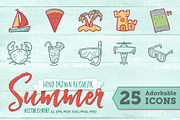 Summer Hand Drawn Icons - Regular, an Icon by Good Stuff No Nonsense (Thumbnail 1 of 4)