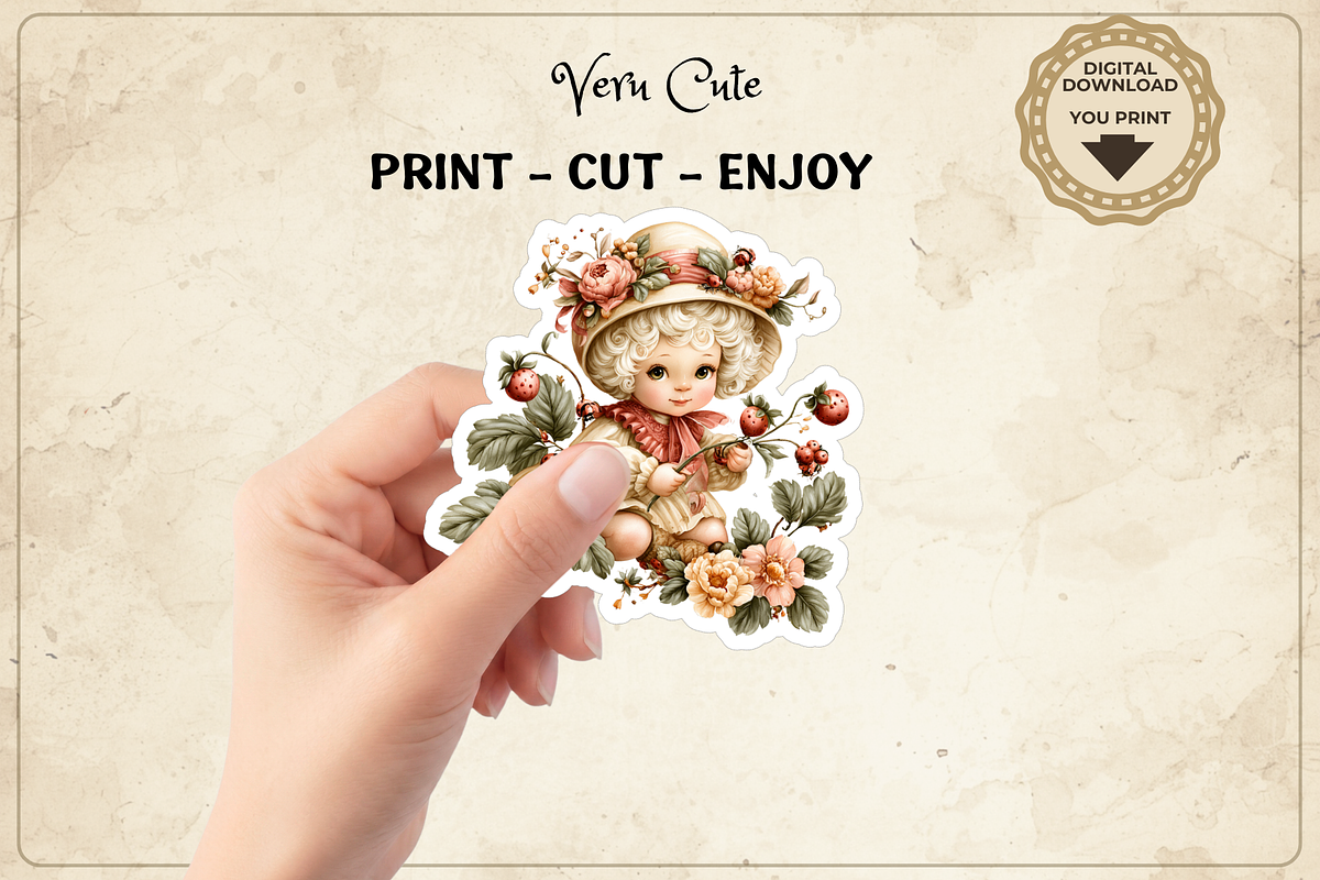 Ladybug Fussy Cuts, Summer Clipart, a Seasonal Illustration by Print Haven Mochi Vintage (Photo 3 of 5)