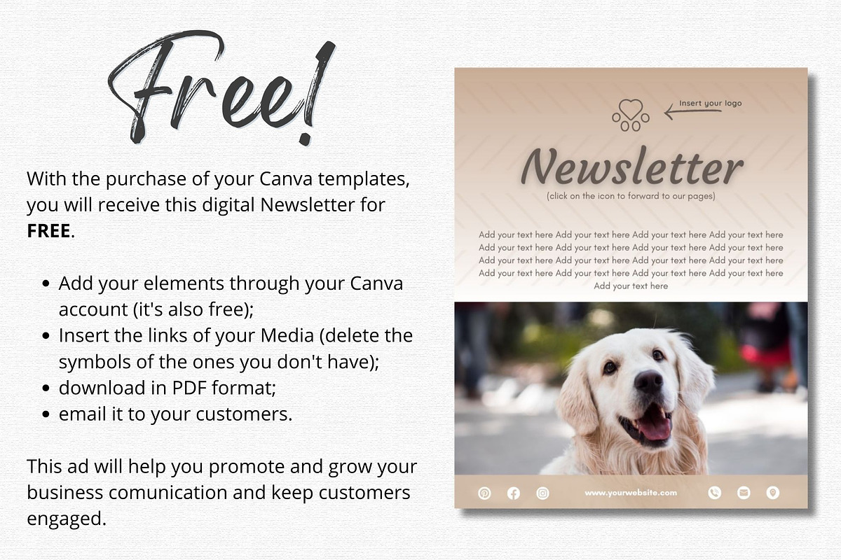 Pet Shop Social Media Templates, a Social Media Template by Talipic Designs (Photo 7 of 8)