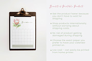 2025 Printable Calendar - Fynbos Art, a Stationery Template by CL Creative Studio (Thumbnail 3 of 9)