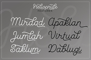 Heliopride Font