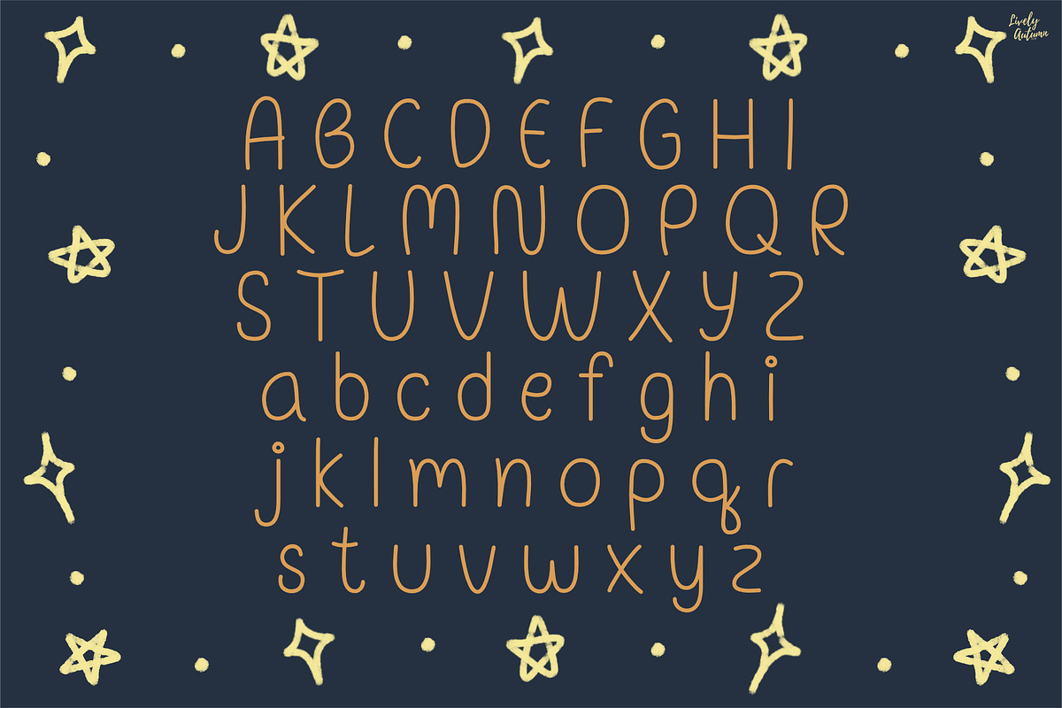 Twinkiewish | Curvy handwriting font, a Handwritten Font by LivelyAutumn11.11 (Photo 2 of 5)
