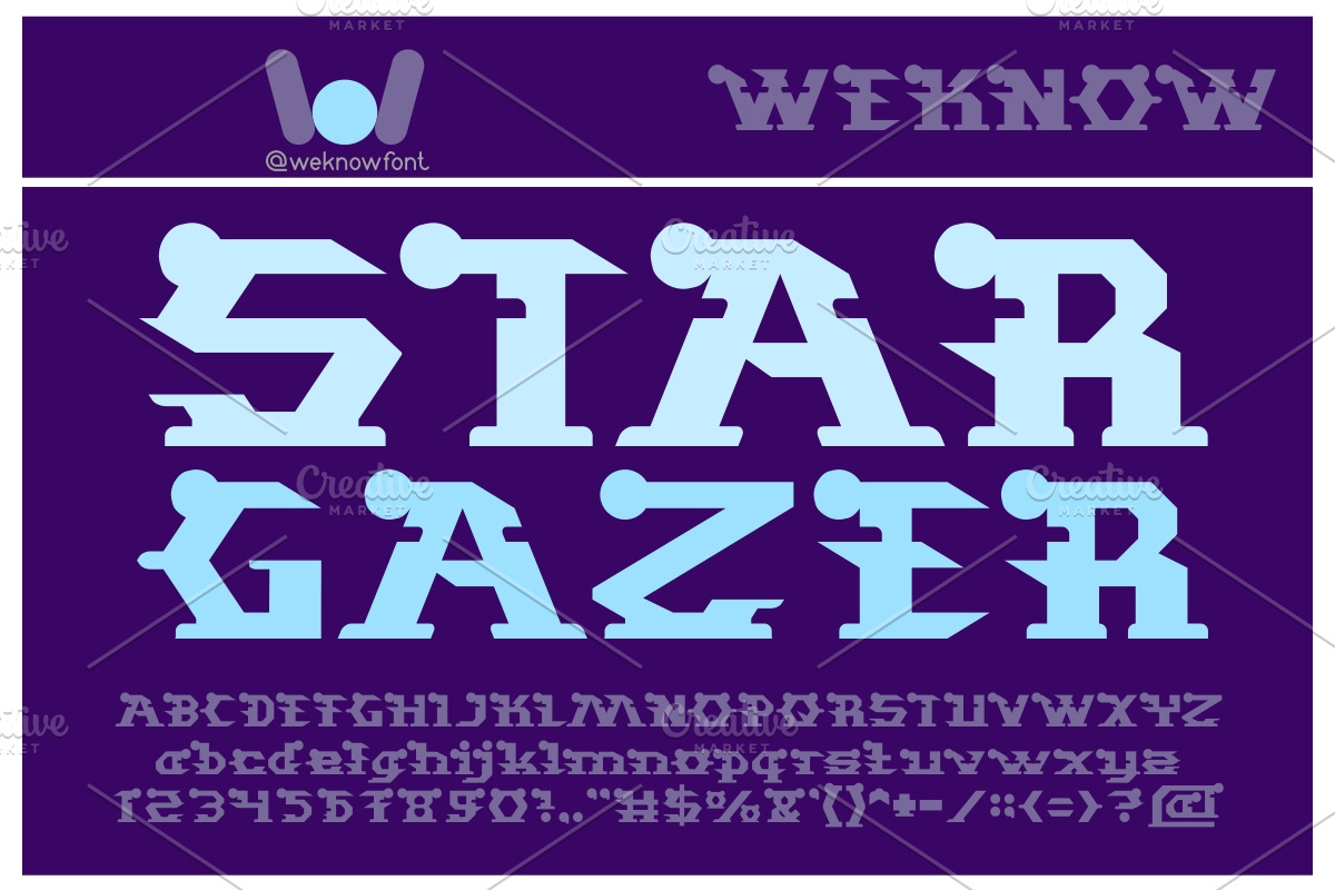 Stargazer font, a Font by weknow (Photo 1 of 5)