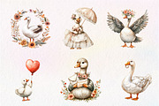 Wedding Goose Clipart, an Illustration by CreationArt (Thumbnail 6 of 9)