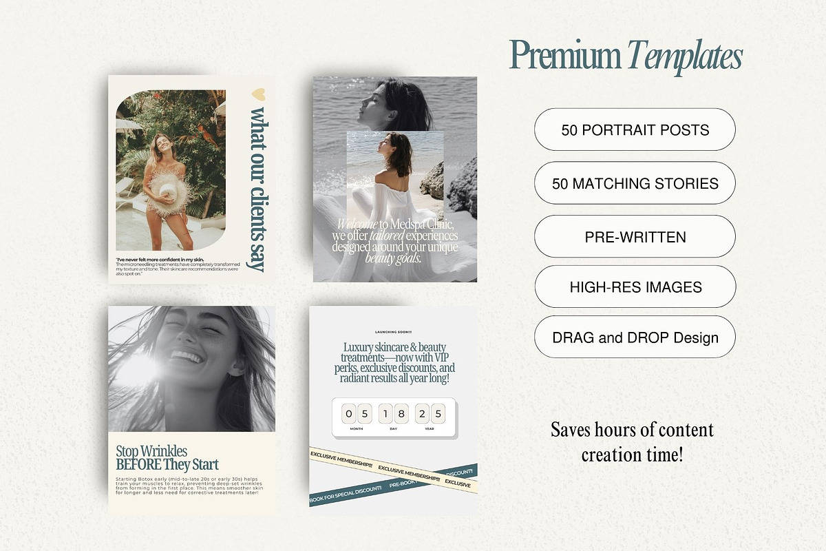 Esthetician Skincare Medspa Templates preview 2