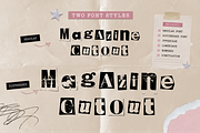 Magazine Cut Out – Display Font, a Serif Font by Studio C (Thumbnail 4 of 5)
