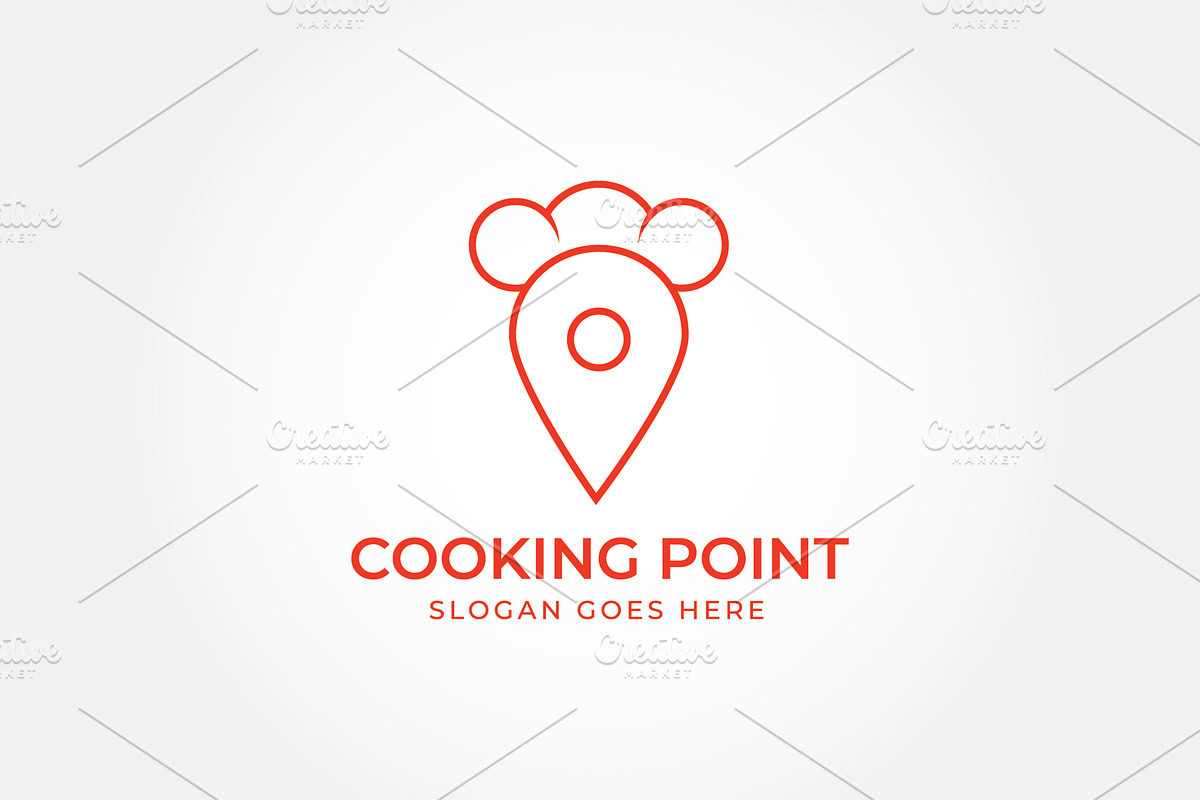 Cooking Point Food Logo, a Branding & Logo Template by Creattlle (Photo 4 of 4)