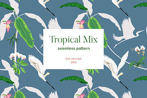 Tropical Mix Seamless Pattern