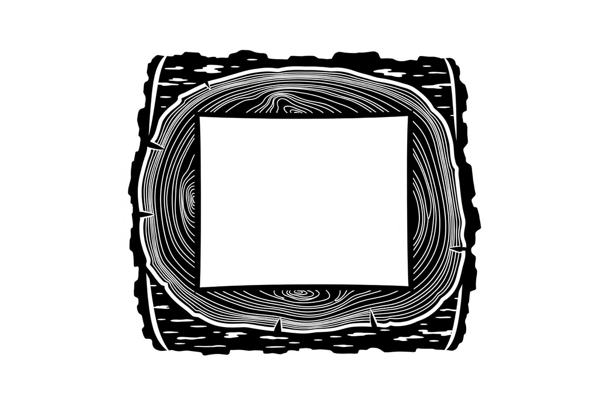 Rustic Wood Slice Frame Bundle, an Illustration by yasushie (Photo 19 of 31)