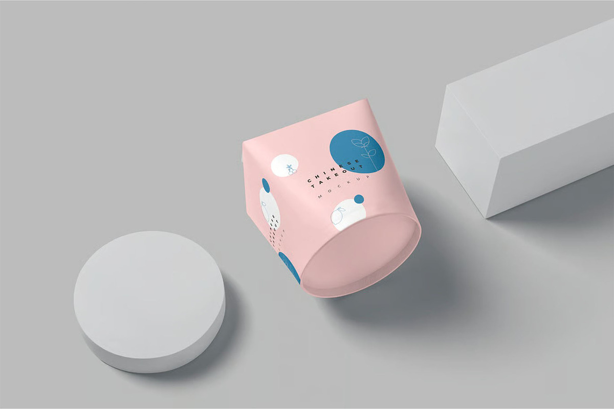 Chinese Food Packaging Box Mockups, a Packaging Mockup by megostudi0 (Photo 5 of 6)