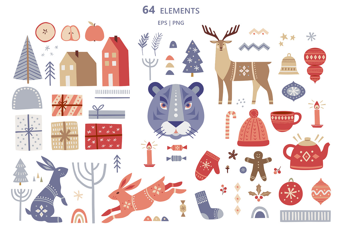TIGER 2022 Very Peri Pantone, a Decorative Illustration by ms Julia Nova (Photo 2 of 7)