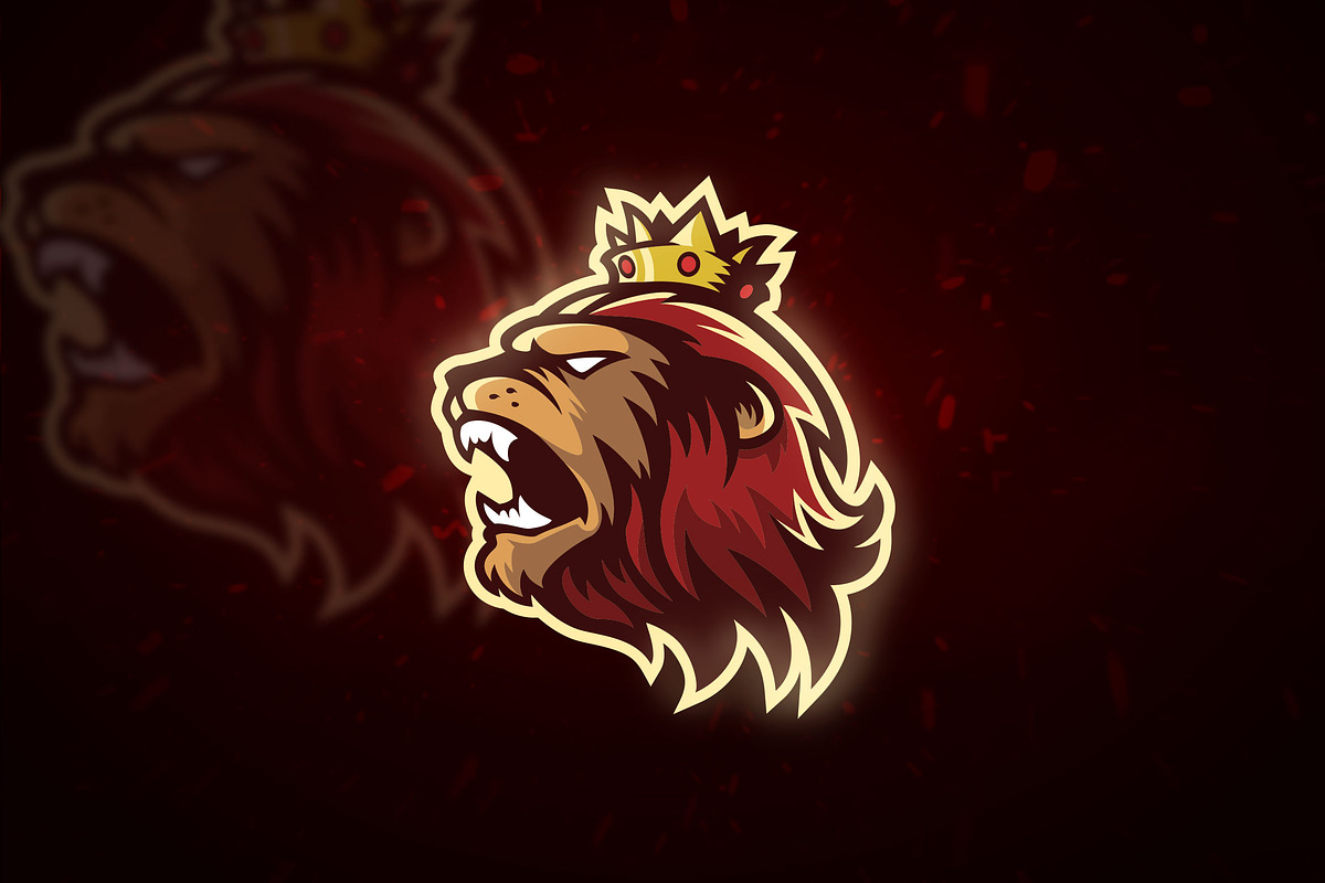 King Lion Mascot & Esport Logo, a Branding & Logo Template by Bagstudio Shop (Photo 2 of 4)