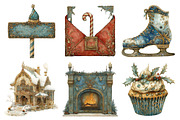 Christmas Clipart Bundle, an Illustration by Daily.Designs (Thumbnail 4 of 5)