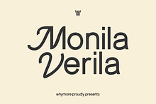 Monila Verila – Elegant Display Font