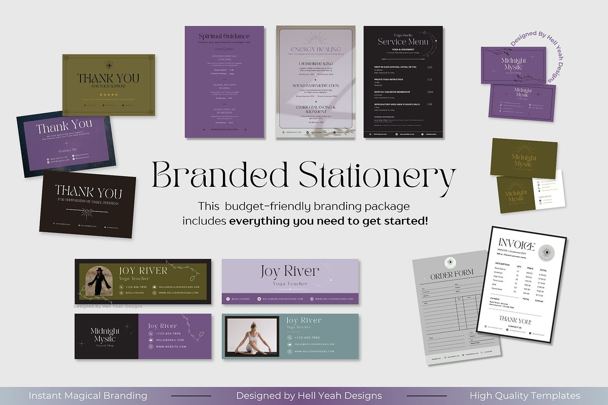 Midnight Mystic Branding Starter Kit, a Social Media Template by Hell Yeah Designs (Photo 9 of 15)