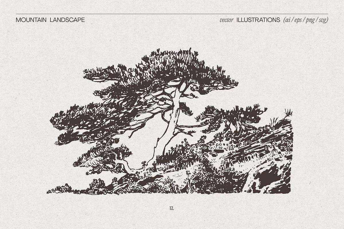Mountain Landscape Illustrations, an Empty State Illustration by TheMountBirdStudio (Photo 13 of 15)