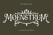 Moenstrum - Victorian Font, a Blackletter Font by Flawless And Co (Thumbnail 7 of 10)