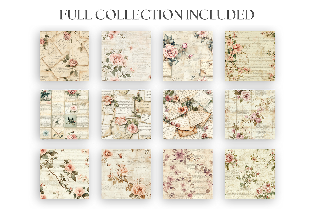 Love Letter Seamless Patterns, a Pattern Graphic by Artful Assets Boutique (Photo 2 of 4)