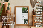 Portrait Frame on Scenes 2 Mock-up, a Print Template by Branda Keeps (Thumbnail 1 of 30)