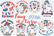 Funny 4th of July Goose PNG Bundle, a Seasonal Illustration by Daily.Designs (Thumbnail 1 of 4)