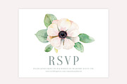 Floral Wreath Wedding Invite Package, an Invitation Template by BF Studios (Thumbnail 4 of 5)