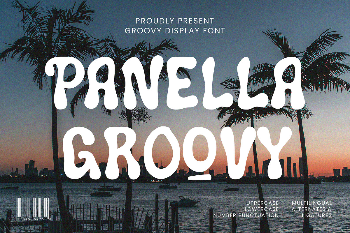 Panella - Groovy Display Font, a Script Font by AQR Studio (Photo 1 of 9)