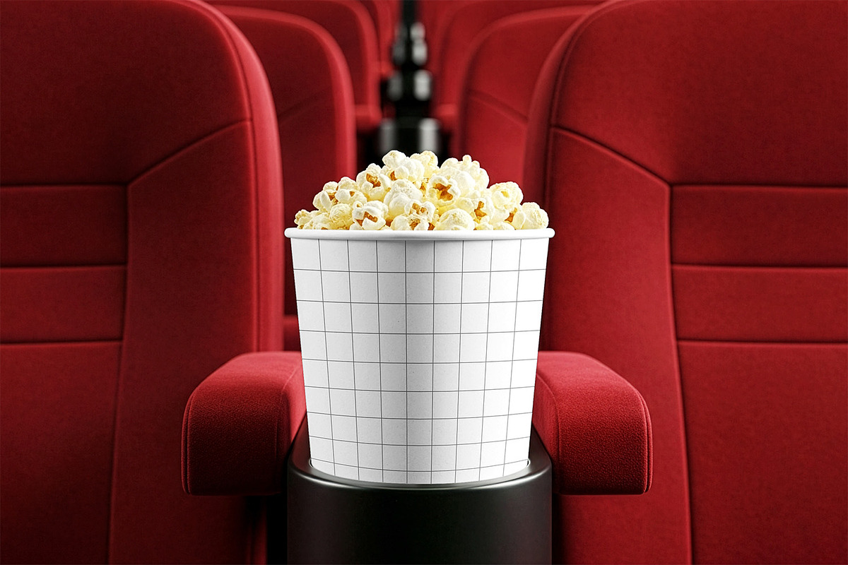 Popcorn Bucket Mockup, a Cups & Container Mockup by Nathatype (Photo 9 of 9)