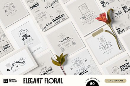 Elegant Floral | Logo Kit, a Branding & Logo Template by KetteCreate