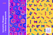 Isometric Shapes / Vector Background, a Background Graphic by dvtchk (Thumbnail 1 of 16)
