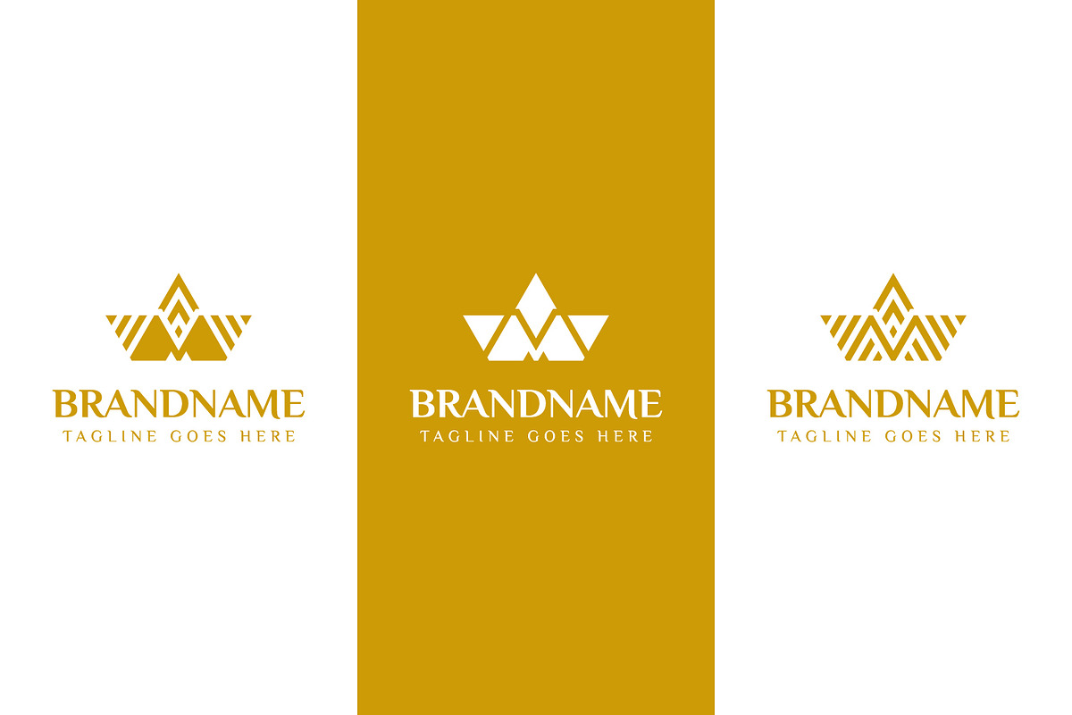 Letters M Crown Logo Set, a Branding & Logo Template by Pray Art Design Studio