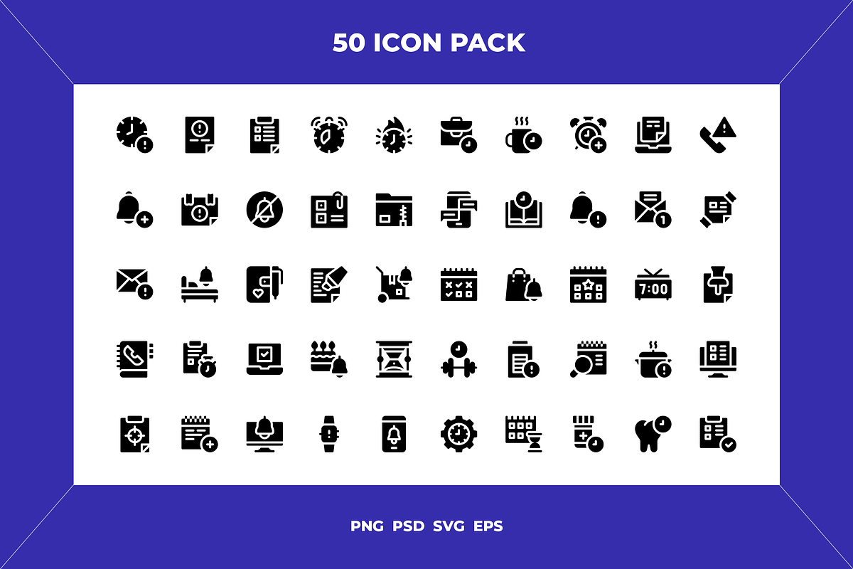 Reminder and to do icons, an Outline Icon by Wencory (Photo 1 of 2)