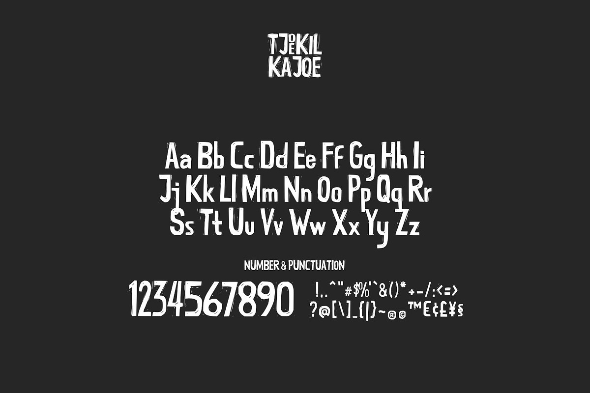 Tjoekil Kajoe - Vernacular Type, a Sans Serif Font by ikiiko (Photo 6 of 8)