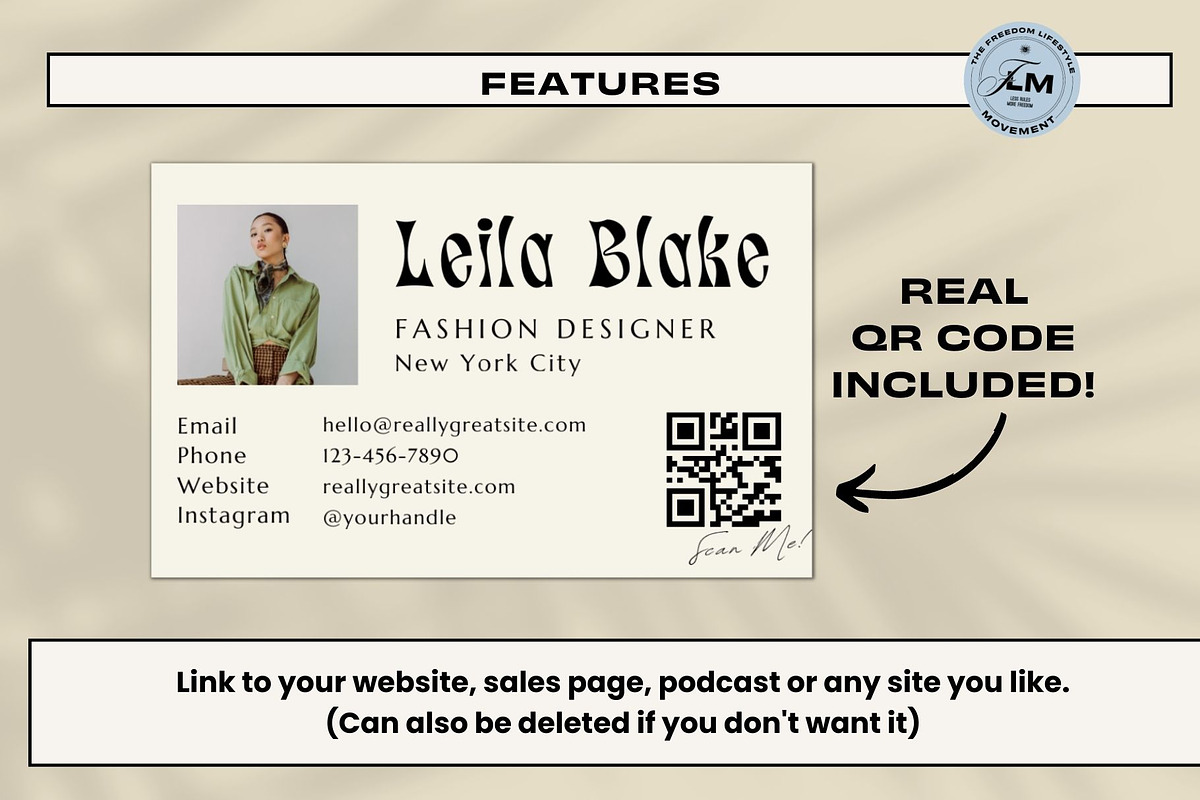 Business Card - Vintage Retro, a Business Card Template by Freedom Business Shop (Photo 4 of 6)