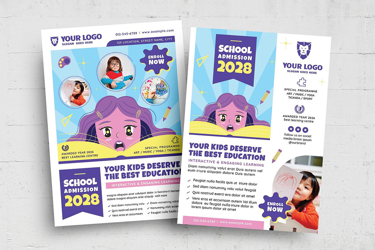 Education School Flyer, a Flyer Template by BrandPacks (Photo 1 of 7)