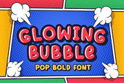 Glowing Bubble - Layered Fonts, a Font by Crump Hand (Thumbnail 1 of 6)