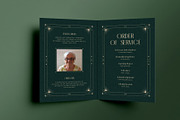 Green Aesthetic Funeral Program, a Brochure Template by Neermana (Thumbnail 4 of 4)