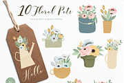 Little Garden - Floral Vector Set, a Background Graphic by wulano (Thumbnail 7 of 9)