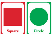 Shapes & 3D Flash Cards Set, a Card Template by DigitalsDesigns (Thumbnail 2 of 4)