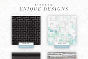 Textured Tile Patterns, a Pattern Graphic by Anugraha Design (Thumbnail 3 of 7)