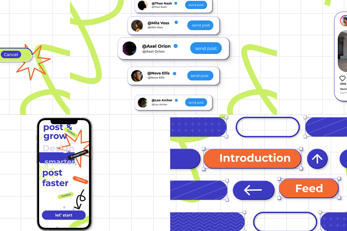 Social Media UI Kit After Effect, a Social Media Template by Loin Studio (Photo 2 of 3)