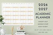2026–2027 Academic Planner MO Start, a Stationery Template by Olga Begak Art & Design (Thumbnail 1 of 3)