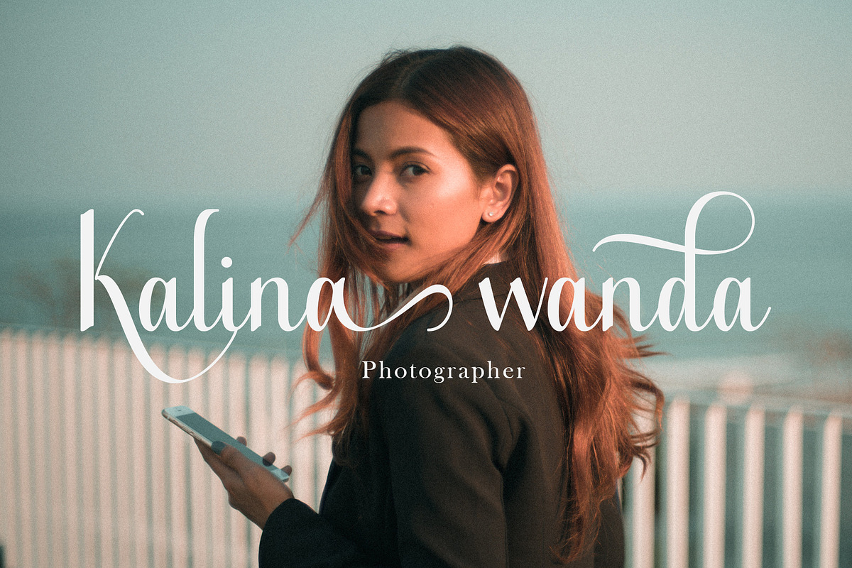 Katharine Calligraphy Modern, a Script Font by Teweka (Photo 2 of 8)
