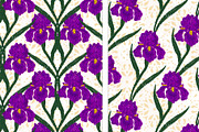 Iris Ornamental Vector Patterns, a Pattern Graphic by NayaChu (Thumbnail 3 of 8)