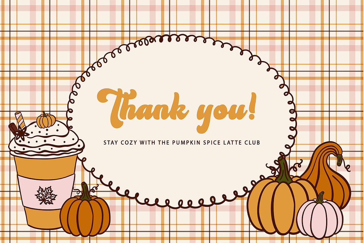Retro Autumn Coffee Clipart Vector, a Seasonal Illustration by SunnJaneArt (Photo 19 of 19)