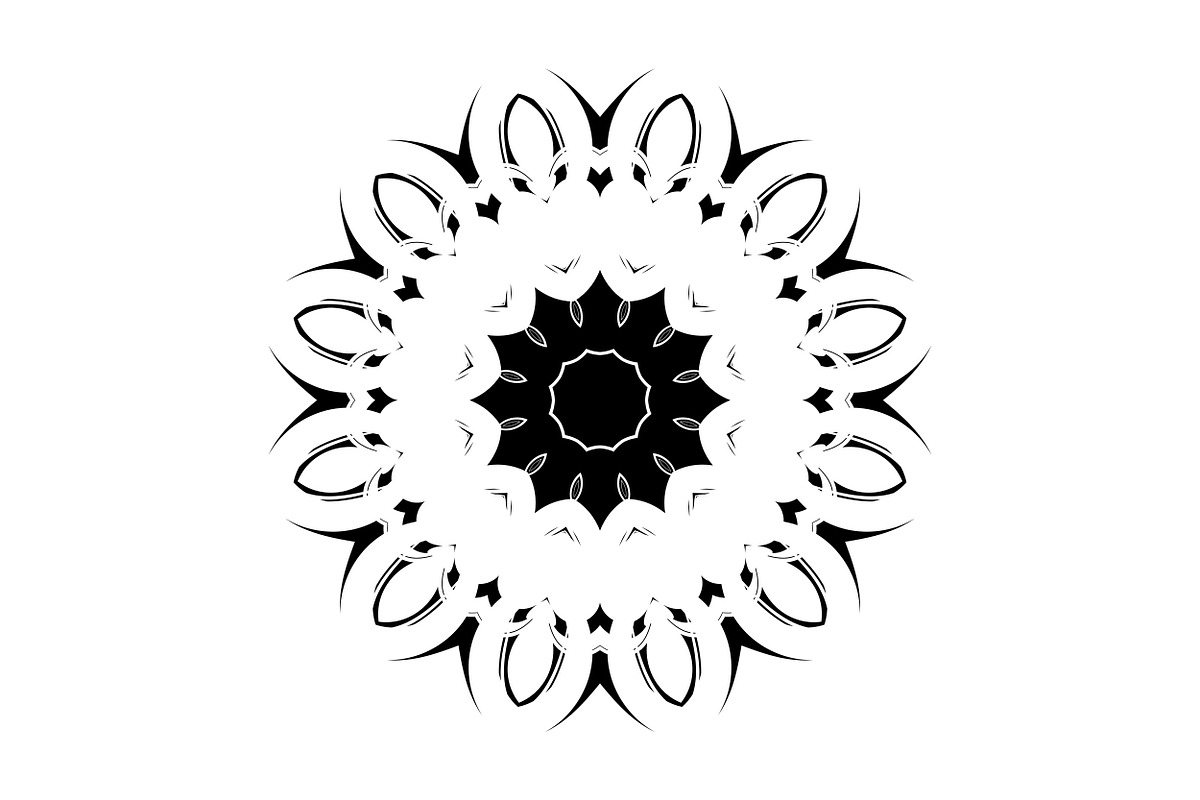 Elegant Mandala Line Art Collection, a Decorative Illustration by NJ Himel (Photo 99 of 101)