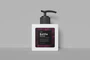 Square Pump Bottle Mockup, a Packaging Mockup by AndikaGraphic (Thumbnail 2 of 7)