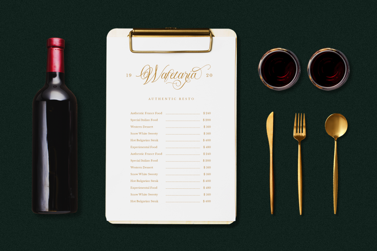 Memorable Romantic Calligraphy Font, a Script Font by RockboyStd (Photo 6 of 12)