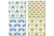 Palm Tree Tropical Seamless Patterns, a Pattern Graphic by wind mill (Thumbnail 2 of 4)
